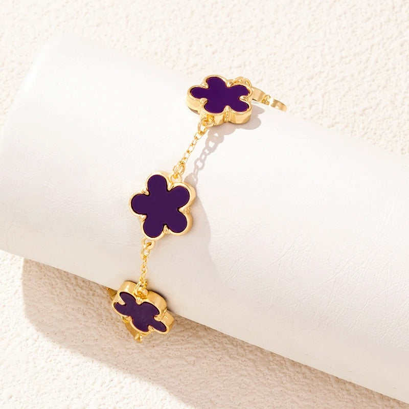 Bracelet fleur à 5 pétales